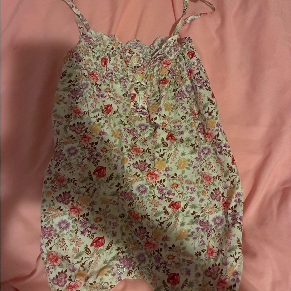 Floral Baby Romper